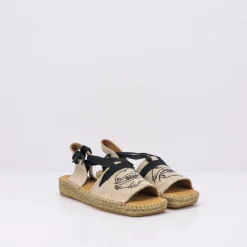 Mujer NAGUISA Alpargatas Esparto | Sandalias-ALPARGATA - - NERANE BLACK DOVE