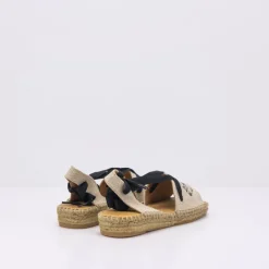 Mujer NAGUISA Alpargatas Esparto | Sandalias-ALPARGATA - - NERANE BLACK DOVE