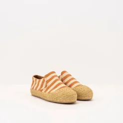 Mujer WATARU Alpargatas Esparto-ALPARGATA - - CLASSIC STRIPES TAN
