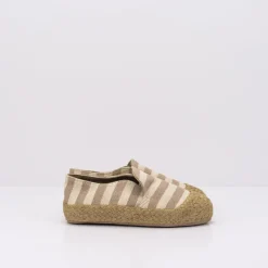 Mujer WATARU Alpargatas Esparto | Zapatillas Deportivas-ALPARGATA - - CLASSIC STRIPES MOCHA
