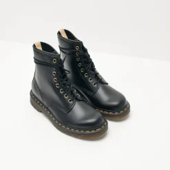 Mujer DR. MARTENS Botas-BOTA - - 1460 8-EYE VEGANA BLACK 14045 001