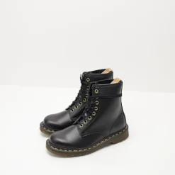 Mujer DR. MARTENS Botas-BOTA - - 1460 8-EYE VEGANA BLACK 14045 001