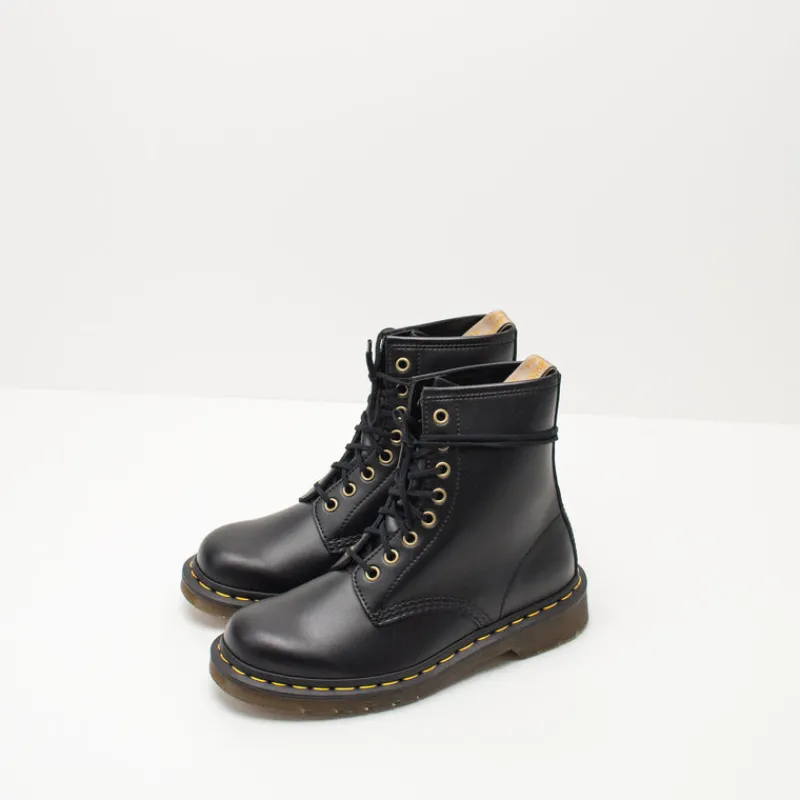 Mujer DR. MARTENS Botas-BOTA - - 1460 8-EYE VEGANA BLACK 14045 001