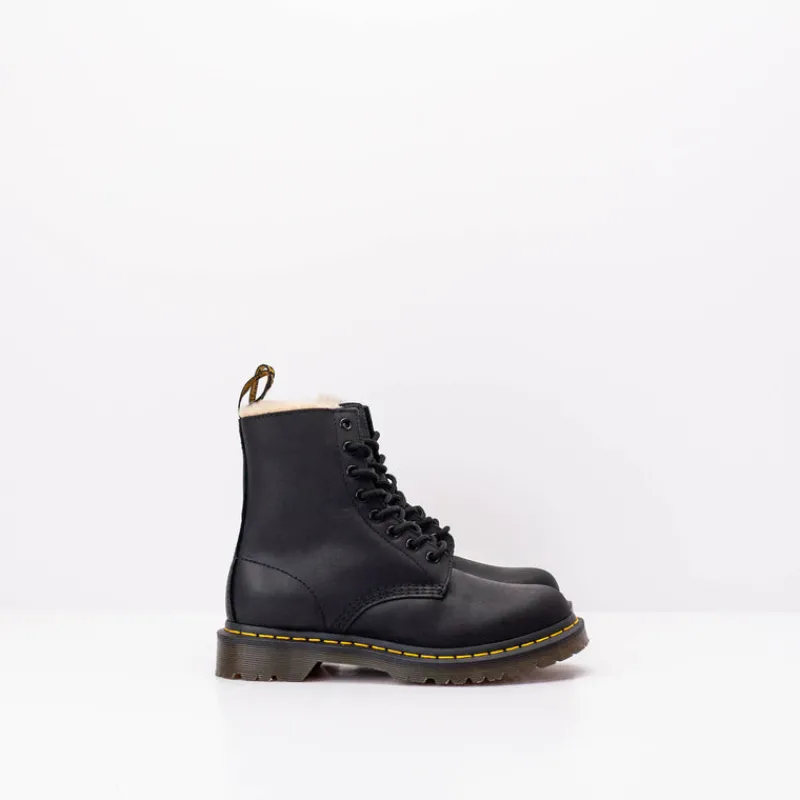 Mujer DR. MARTENS Botas-BOTA - - 1460 SERENA BLACK BURNISHED WYOMING 21797001