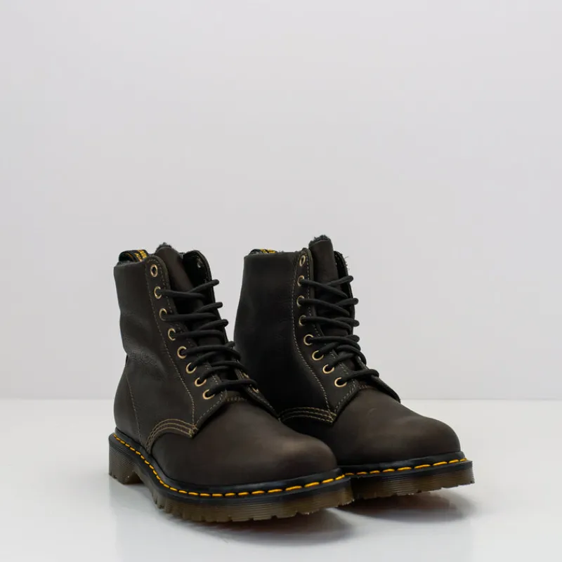 Hombre DR. MARTENS Botas-BOTA - - 1460 WL GRIZZLY DMS OLIVE 31873538