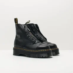Mujer DR. MARTENS Botas-BOTA - - SINCLAIR 8-EYE AUNT SALLY BLACK 22564 001