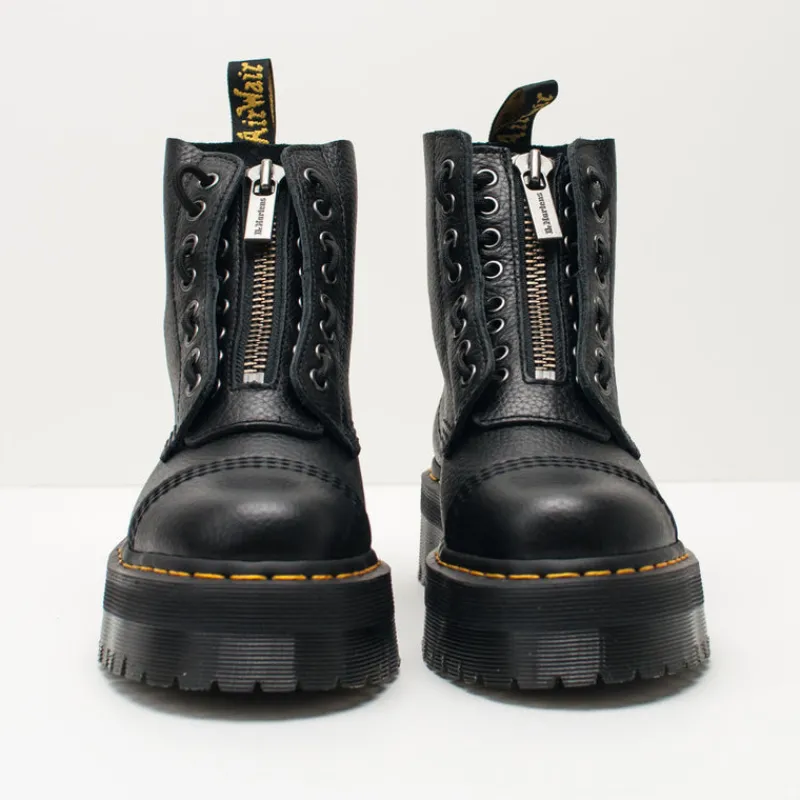 Mujer DR. MARTENS Botas-BOTA - - SINCLAIR 8-EYE AUNT SALLY BLACK 22564 001