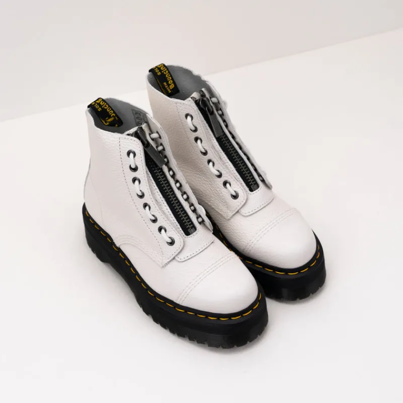 Mujer DR. MARTENS Botas-BOTA - - SINCLAIR WHITE MILLED NAPPA 26261100