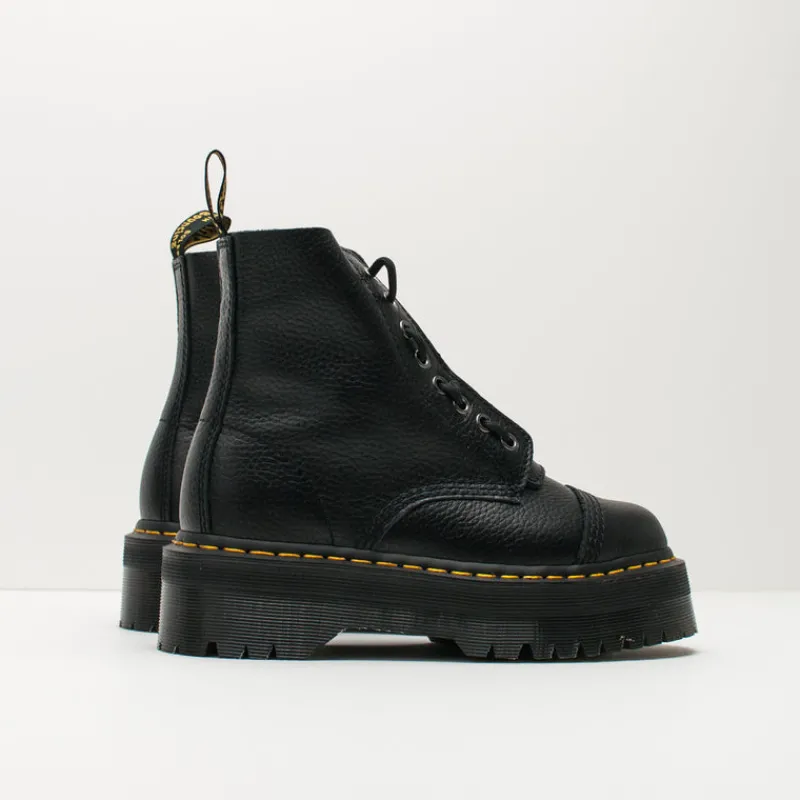 Mujer DR. MARTENS Botas-BOTA - - SINCLAIR 8-EYE AUNT SALLY BLACK 22564 001