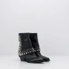 Mujer ELENA IACHI Botas-BOTA - - E3710 NATURE NERO+NK/ORO