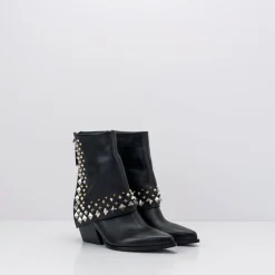 Mujer ELENA IACHI Botas-BOTA - - E3710 NATURE NERO+NK/ORO