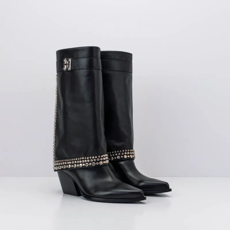 Mujer ELENA IACHI Botas-BOTA - - E3409 NATURE NERO