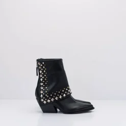 Mujer ELENA IACHI Botas-BOTA - - E3710 NATURE NERO+NK/ORO