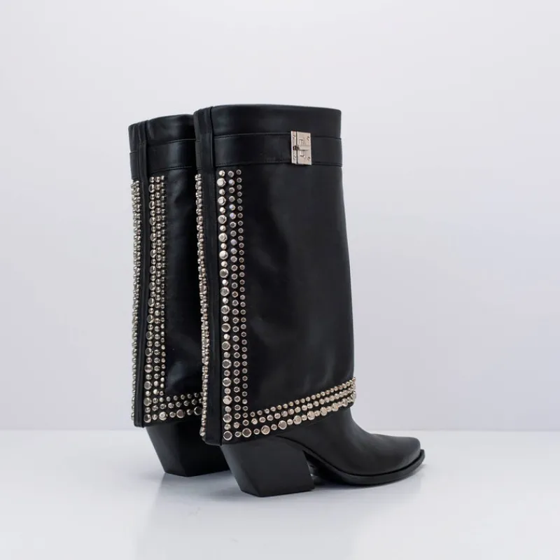 Mujer ELENA IACHI Botas-BOTA - - E3409 NATURE NERO