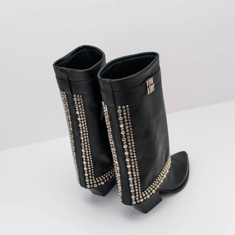 Mujer ELENA IACHI Botas-BOTA - - E3409 NATURE NERO