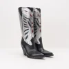 Mujer ELENA IACHI Botas-BOTA - - E3639 TALCO NERO SILVER