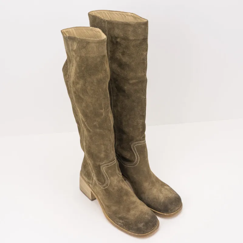 Mujer ELENA IACHI Botas-BOTA - - E3014 VELOUR SAND