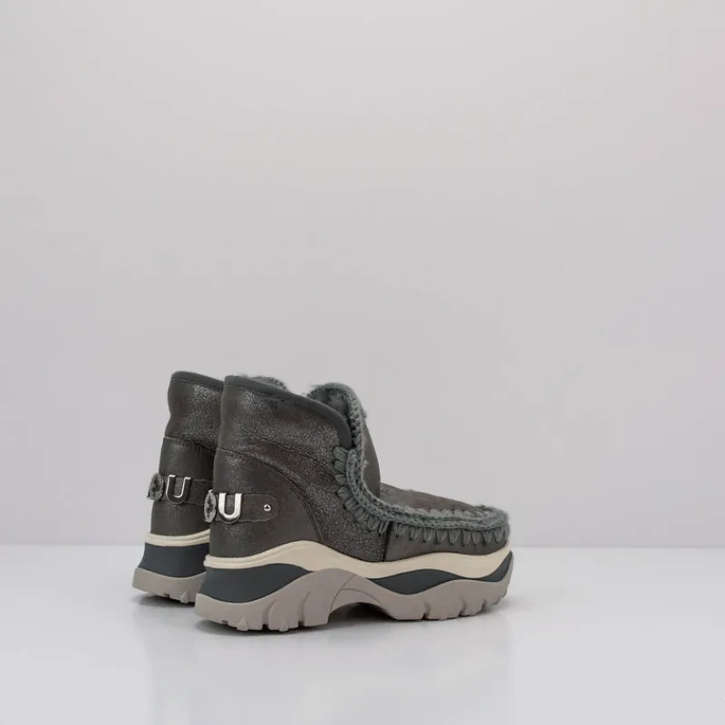 Mujer MOU Botas-BOTA - - CHUNKY ESKIMO SNEAKER BIG LOGO DUST IRON