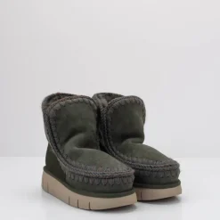 Mujer MOU Botas | Botines-BOTA - - ESKIMO 18 BOUNCE BLACK OLIVE