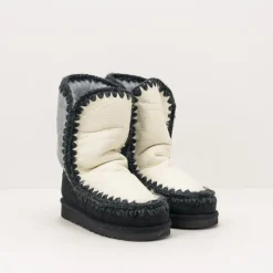 Mujer MOU Botas-BOTA - - ESKIMO 24 COLOR BLOCK ICE SEA & BLACK-WHITE MIX