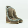 Mujer MOU Botas-BOTA - - ESKIMO INNER WEDGE TALL DARK STONE