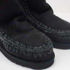 Mujer MOU Botas-BOTA - - ESKIMO INNER WEDGE SHORT BLACK