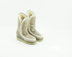 Mujer MOU Botas-BOTA - - ESKIMO INNER WEDGE TALL STONE METALLIC