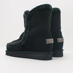 Mujer MOU Botas-BOTA - - ESKIMO INNER WEDGE SHORT BLACK