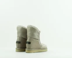 Mujer MOU Botas-BOTA - - ESKIMO INNER WEDGE SHORT STONE METALLIC