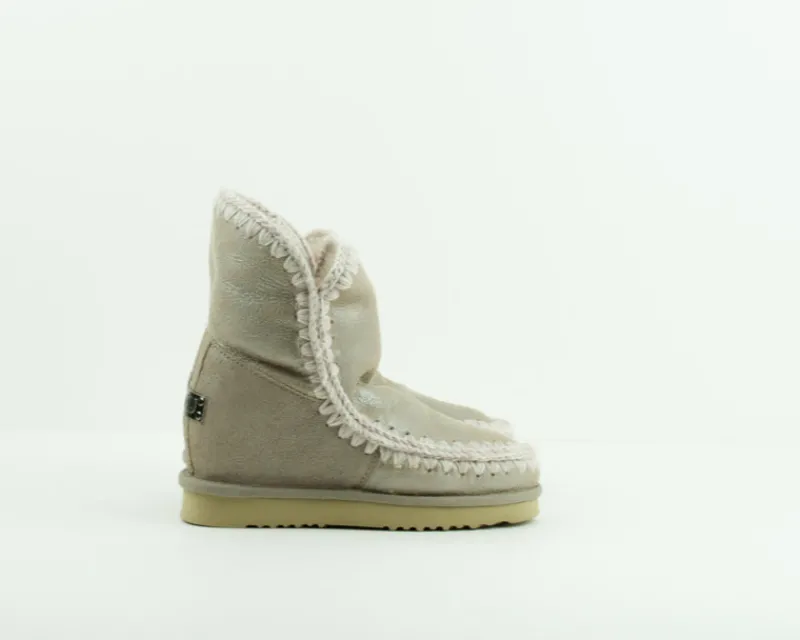 Mujer MOU Botas-BOTA - - ESKIMO INNER WEDGE SHORT STONE METALLIC