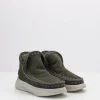 Mujer MOU Botas | Botines-BOTA - - ESKIMO JOGGER GLITTER LOGO BLACK OLIVE