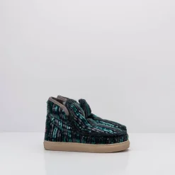 Mujer MOU Botas | Botines-BOTA - - ESKIMO SNEAKER STRIPY SEQUINS PEACOCK