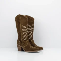 Mujer NEMONIC Botas-BOTA - - KANSAS 2356 INGRAS TABACO