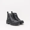 Mujer PALLADIUM Botas-BOTA - - PALLABASE LEATHER BLACK