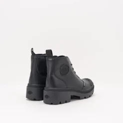 Mujer PALLADIUM Botas-BOTA - - PALLABASE LEATHER BLACK