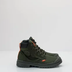 Mujer PALLADIUM Botas-BOTA - - PAMPA SP20 CUFF WP+ OLIVE NIGHT