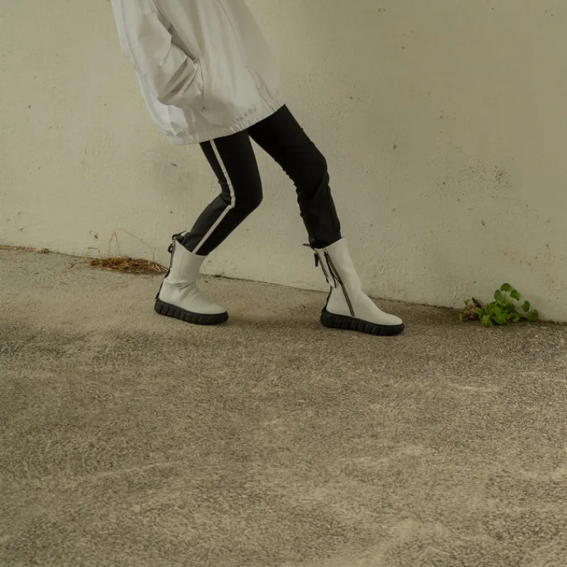 Mujer PURO-SECRET Botas-BOTA - PURO SECRET - FEEDBACK CALF STRETCH WHITE SO BLACK