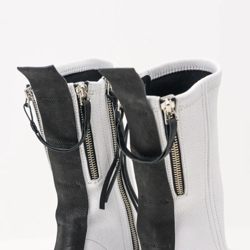 Mujer PURO-SECRET Botas-BOTA - PURO SECRET - FEEDBACK CALF STRETCH WHITE SO BLACK