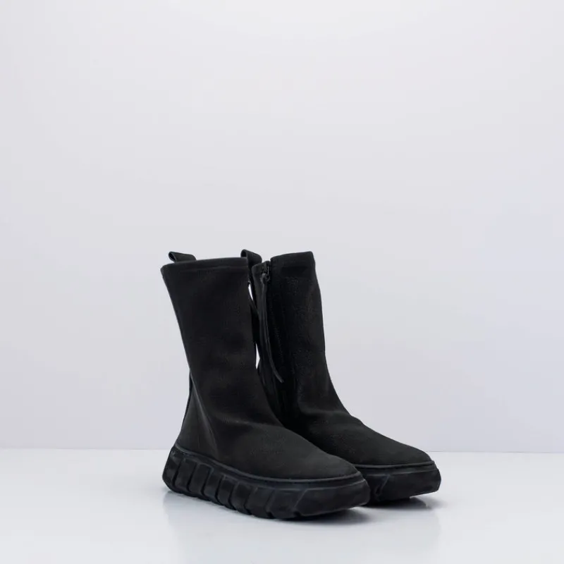 Mujer PURO-SECRET Botas-BOTA - PURO SECRET - RUBBER SPIKE CALF STRETCH LEATHER BLACK