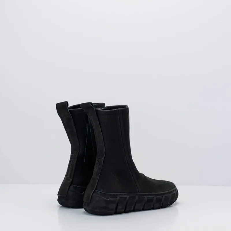 Mujer PURO-SECRET Botas-BOTA - PURO SECRET - RUBBER SPIKE CALF STRETCH LEATHER BLACK