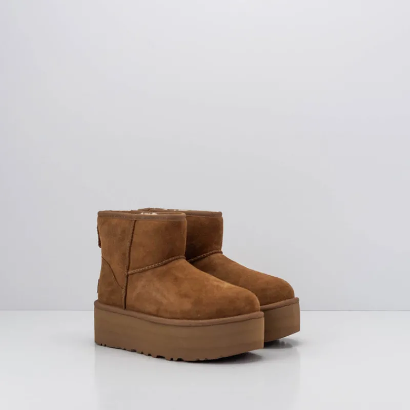 Mujer UGG Botas | Botines-BOTA - - CLASSIC MINI PLATFORM CHESTNUT