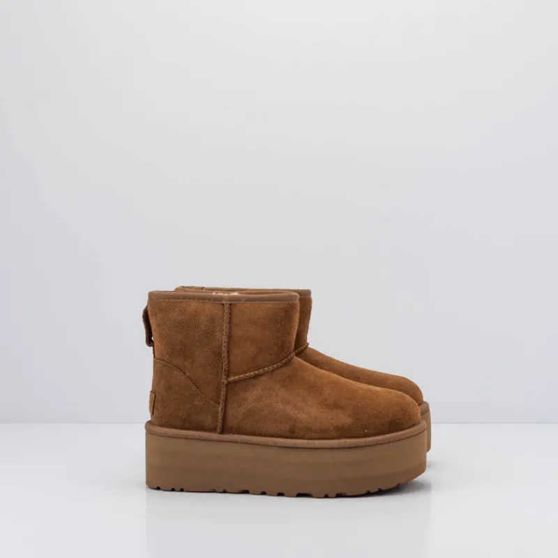 Mujer UGG Botas | Botines-BOTA - - CLASSIC MINI PLATFORM CHESTNUT