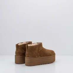 Mujer UGG Botas | Botines-BOTA - - CLASSIC ULTRA MINI PLATFORM CHESTNUT
