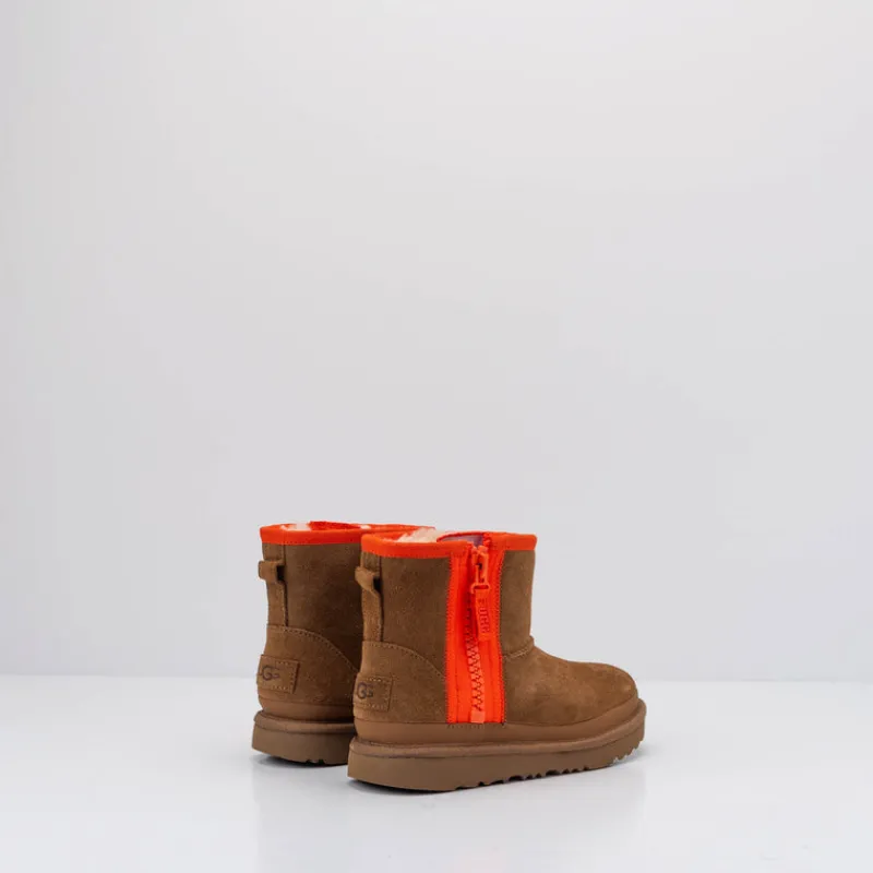 UGG Botas | Botines-BOTA DE NIÑO Y NIÑA - - KID'S CLASSIC MINI ZIPPER TAPE LOGO 1143699K