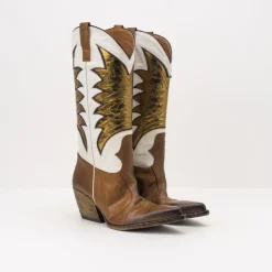 Mujer ELENA IACHI Botas-BOTAS - - E3481 SAX SUGHERO BRONZO