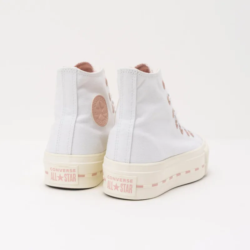 Mujer CONVERSE Botines | Zapatillas Deportivas-BOTIN - - LIFT HI WHITE PINK 572709C