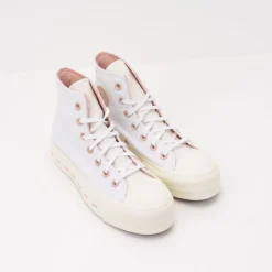 Mujer CONVERSE Botines | Zapatillas Deportivas-BOTIN - - LIFT HI WHITE PINK 572709C