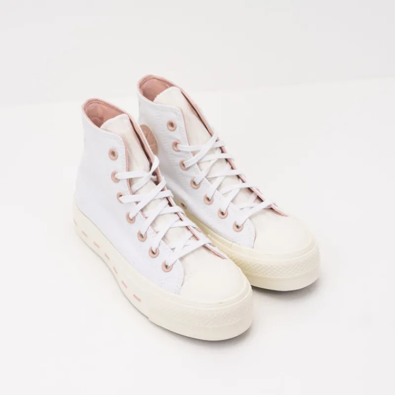 Mujer CONVERSE Botines | Zapatillas Deportivas-BOTIN - - LIFT HI WHITE PINK 572709C