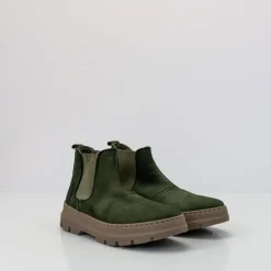 Mujer NATURAL WORLD Botines-BOTIN - - PEONIA WOOL 7182 FOREST MUJER