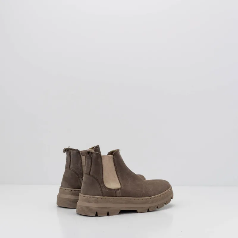 Mujer NATURAL WORLD Botines-BOTIN - - PEONIA WOOL 7182 BEIGE